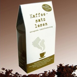 Lustiges Wichtelgeschenk: Kaffeesatz lesen