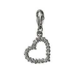 Amor Herz-Charm-Anhänger Geschenkidee für Sie: Herz-Charm von Amor