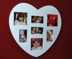 Valentinsgeschenk unter 10 Euro: Herzbilderrahmen