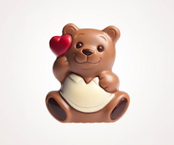 Valentinsgeschenk für unter 5 Euro: Schokobärchen mit Herz