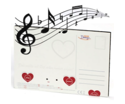 Valentinstagsgeschenk unter 10 Euro: Sprechende Postkarte