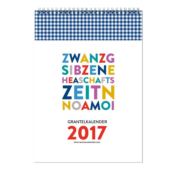 Wichtelgeschenkidee für Männer für unter 10 Euro: Bayrischer Grantelkalender 2017