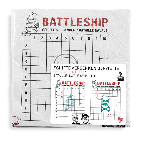 Wichtelgeschenke für Männer: Battleship Servietten