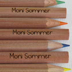 Geschenke zum Schulanfang: Buntstifte mit Namen