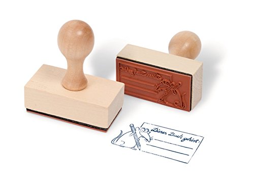 Stempel mit Text: Dieses Buch gehört