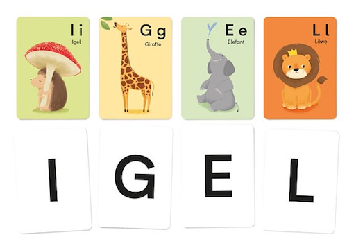 26 ABC Tieralphabet-Karten