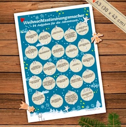 Origineller Adventskalender: Weihnachtsstimmungsmacher