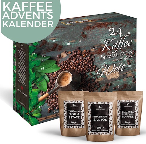 Adventskalender ohne Schokolade: Kaffee Adventskalender