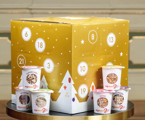 Müsli-Adventskalender von mymuesli - Gold Edition 2017