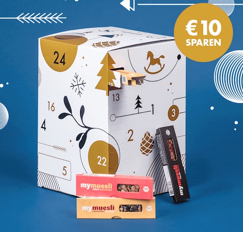 Müsliriegel-Adventskalender von mymuesli