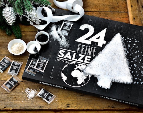 Adventskalender mit 24 Salzen aus aller Welt