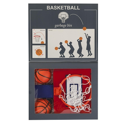 Wichtelidee für Kollegen: Basketballspiel für den Mülleimer