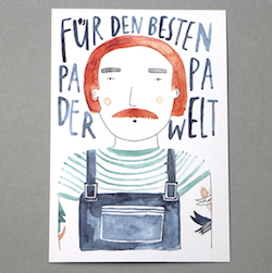 Postkarte zum Vatertag