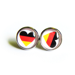 Geschenkidee Fussball WM 2014: Deutschland Ohrstecker