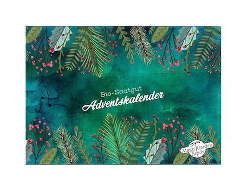 Adventskalender ohne Schokolade: Bio Saatgut Adventskalender