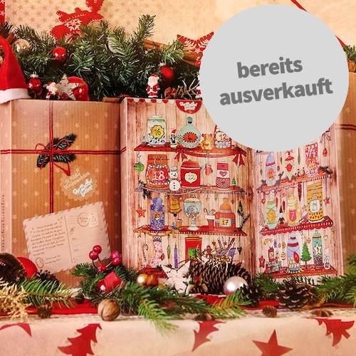 Zauberhafter Adventskalender gefüllt mit Süßigkeiten von früher