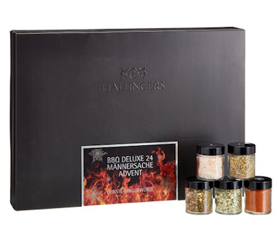Adventskalender für Männer: Adventskalender gefüllt mit 24 BBQ Grillgewürzen