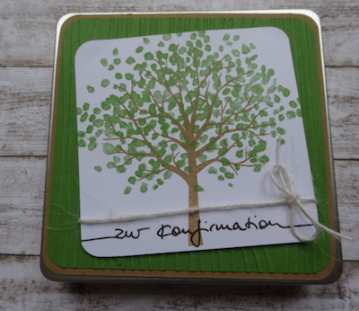 Geldgeschenke zur Konfirmation: Geschenkdose als Verpackung für Geldgeschenk