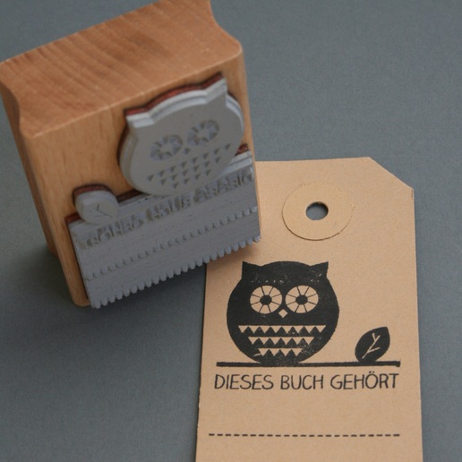 Geschenkidee zur Einschulung: "Dieses Buch gehört"-Stempel