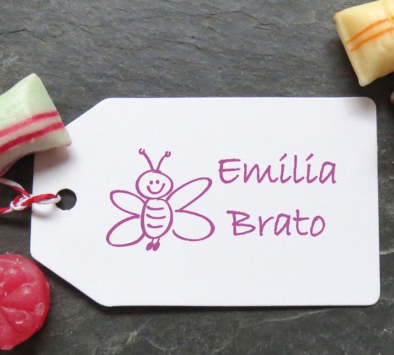 Geschenk zur Einschulung: Schulheftstempel