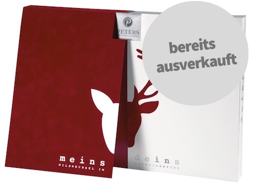 Adventskalender für Paare: "meins & deins" Adventskalender von Peters gefüllt mit 48 Pralinen