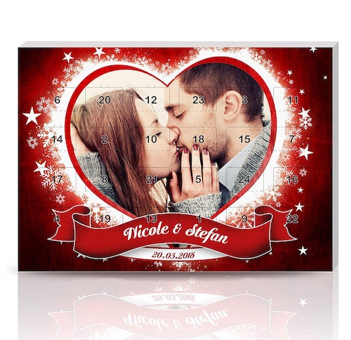 Personalisierter Adventskalender für Verliebte