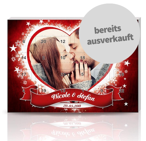 Personalisierter Adventskalender für Verliebte
