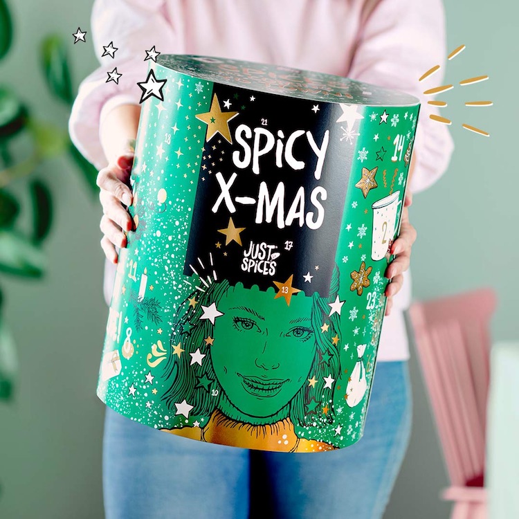 Just Spices Gewürzkalender 2020 mit 24 Gewürzmischungen in Originalgröße