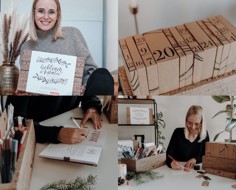 Handlettering Adventskalender für eine kreative Vorweihnachtszeit