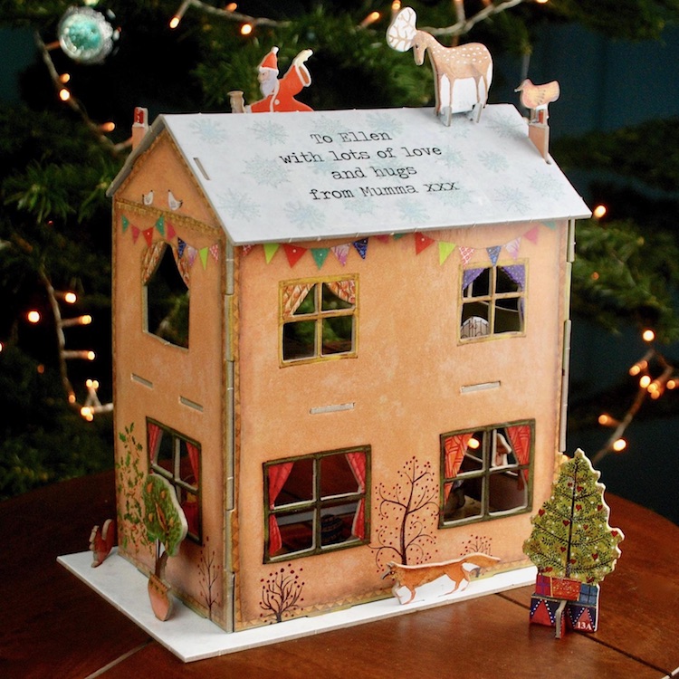 3D Adventskalender-Haus