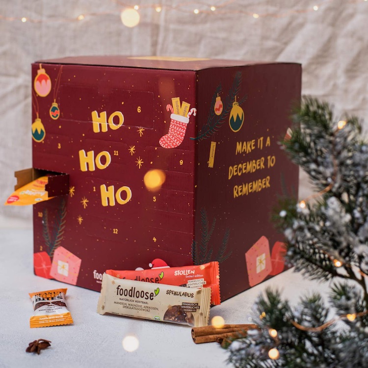 Veganer Bio Snack Adventskalender von foodloose