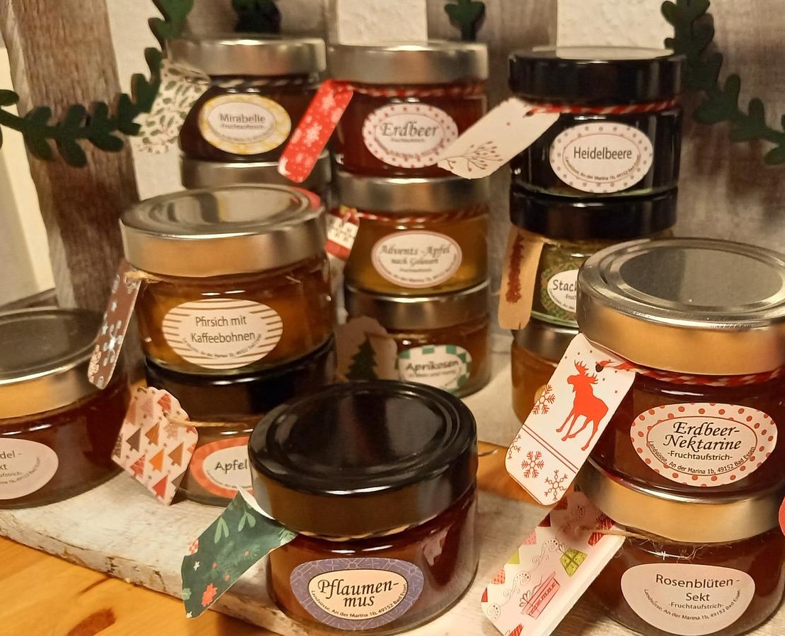 Frühstücks Adventskalender mit selbstgemachter Marmelade