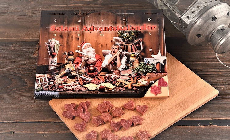 Wurst Adventskalender gefüllt mit Salami